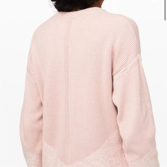 Lululemon Restful Intention Cashmere Wool Blend Sweater Dress - Blush Pink - XS - Picture 4 of 15
